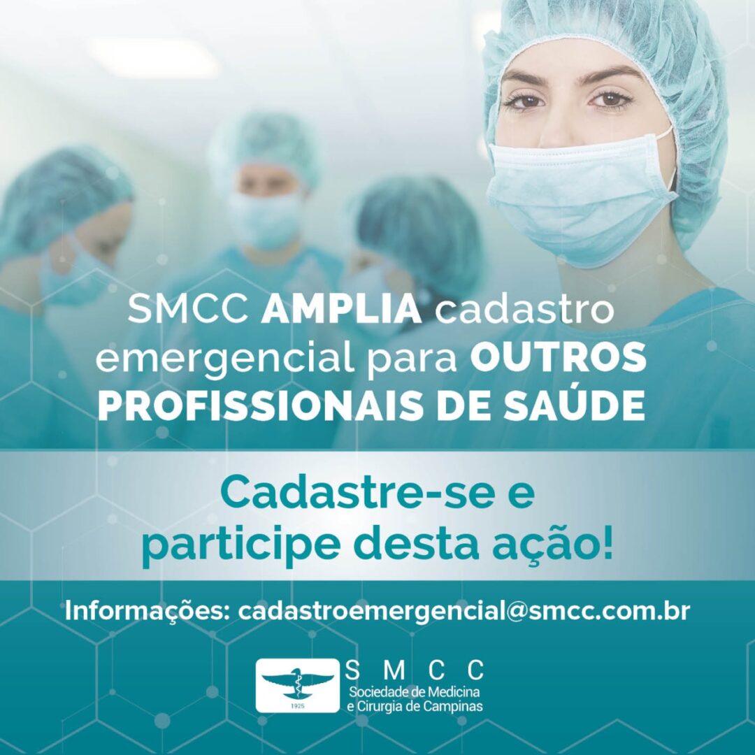 SMCC amplia cadastro emergencial para outros profissionais de saúde