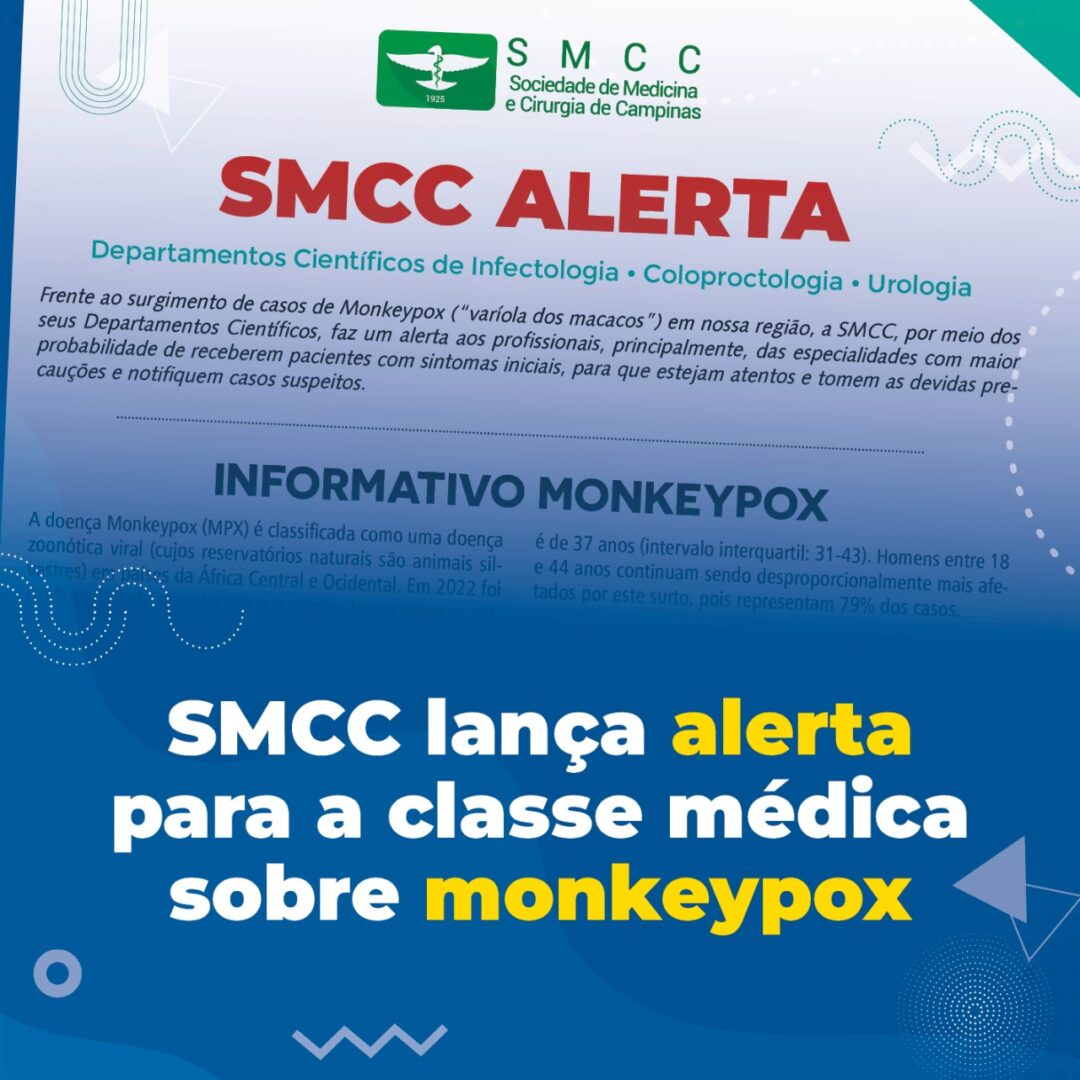 SMCC lança alerta sobre monkeypox para a classe médica